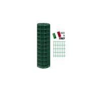 Rete elettrosaldata zincata plastificata 10x1,5 m verde
