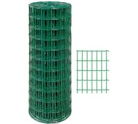Rete elettrosaldata zincata plastificata 25x1,5 m verde