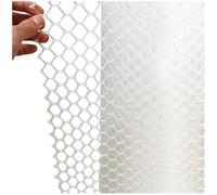 Rete esagonale in plastica per recinzione da giardino, 1 x 9 m, per conigli e pollame, protezione per balcone e giardino, resistente alle intemperie, colore: bianco