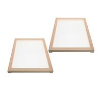 Rete Essiccazione Impilabile in Legno, Asciugatura Uniforme | Struttura Rettangolare a Rete Fine, Design Rustico Naturale, per Piante Officinali e Peperoncini