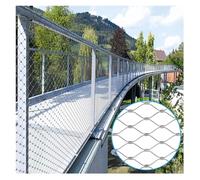 Rete Flessibile in Corda di Acciaio Inossidabile per la Sicurezza e la Protezione di ringhiere di Giardini, parchi Giochi e Scale.