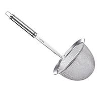 Rete for alimenti, ravioli, noodle, colino, cestello profondo, maglia fine, schiumarola, cucina, setaccio, a rete con manico sospeso for la casa M cestini(31X10X7CM)