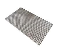 Rete for Barbecue in Acciaio Inossidabile 304 addensata a Forma di rettangolo Rotondo for Uso Domestico Vaschetta antigoccia for Acqua Spray Antiaderente for Campeggio all'aperto(40 * 30cm)