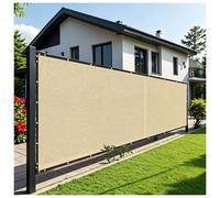Rete Frangivento Posto Auto Rimorchio Casa Mobile 2x4M Beige Beige rete ombra HDPE antistrappo resistente vento sole pioggia occhielli rinforzati copertura rimorchi abitativi giardino ringhiera