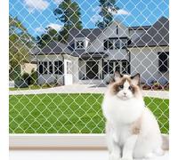 Rete Gatti Balcone Tagliabile Rete Anti Uccelli Rete Sicurezza Gatti Rete per Gatti Balcone Rinforzata Rete Gatto Finestra 10x3 M per Fissare Terrazze Scale Finestre e Porte (Bianca)
