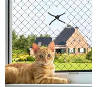 Rete Gatto Balcone, 3 X 8 M Rete per Gatti Trasparente | Nylon Prova di Uccelli Rete Anti Piccioni, Non Richiede Forature Rete Terrazzo per Gatti per Balconi, Scale, Finestre