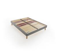 Rete imbottita morfologica a 18 doghe a vista Grigio 70 x 190 cm