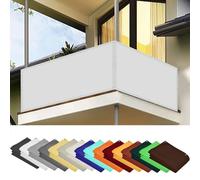 Rete impermeabile per balcone, 115 x 550 cm, resistente ai raggi UV, facile da installare, per esterni, con corda inclusa, protezione per la privacy per cortile e patio