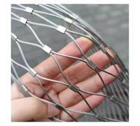 Rete in Corda di Acciaio Inossidabile Resistente, Recinzione di Sicurezza a X per Esterni e Interni, Rete Decorativa Flessibile per Protezione e Sicurezza Multiuso.