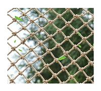 Rete in Corda di Canapa 8mm * 12cm Rete di Sicurezza per Bambini Rete per Arrampicata all'aperto Balcone Scale Rete di Protezione del Giardino Soffitto Ponte sospeso Rete di Canapa Decorativa(1x5m)
