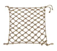 Rete in Corda di Canapa da Arrampicata, Protettiva Sicurezza Protezione Ambientale, per Gioco Allenamento Fisico Bambini(10mm-10cm,1x1m(3.28X3.28ft))