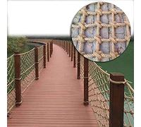 Rete in corda di canapa per la sicurezza dei bambini, rete di barriera di sicurezza in stile retrò, realizzata a mano, rete decorativa per interni (1 x 4 m) - perfetta per bambini e decorazione