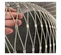 Rete in corda in acciaio inox 304 per recinzioni da giardino, campo da calcio, zoo, balcone, rete di sicurezza resistente (10 cm/1,5 mm, 2,5 x 4 m)