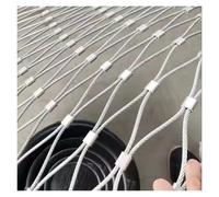 rete in corda resistente alla corrosione, 304 Rete di sicurezza for balcone 10 cm/2 mm for campo da calcio, giardino, parco giochi, rete protezione(2.5x2.5m/8.2x8.2ft)