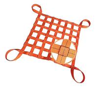 Rete in nylon resistente - Rete elastica di protezione di sicurezza con cinghie di costruzione, dimensioni 1,5 m, ideale per applicazioni di sartiame e sollevamento carichi