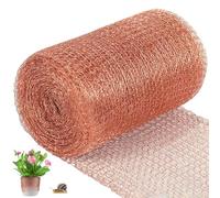 Rete in rame, 12,7 cm x 11 m, 100% puro rame, nastro di rame arrotolato contro le lumache, per la costruzione di fori, protezione delle piante per la casa e il giardino