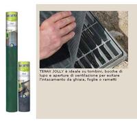 TENAX Jolly, 0,50x5 m, Grigio, Rete in Plastica per Proteggere Tombini, Bocche di Lupo e Grate in Giardino, 500x50