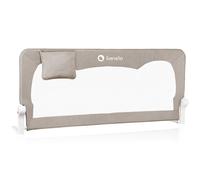 lionelo Hanna Sponda letto universale barriera protettiva per letto, Altezza 65cm, Installazione facile, 180 gradi di reclinazione, Sponda pieghevole con blocco StandSafe, Cinture SecureBelt e Tasca