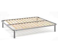 Dmora - Credenza Thornton, Armadio da salotto, Buffet da soggiorno con scomparti, Mobile Porta TV, Madia moderna a 3 ante, 144x42h87 cm, Bianco