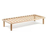 Talamo Italia - Rete letto piazza e mezza Amira, Rete ortopedica a doghe in legno, 100% Made in Italy, Cm 120x190h31