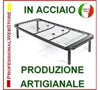 RETE LETTO PIAZZA e MEZZO cm 120 x 190/195/200/205/210 MOLLE ACCIAIO RETI LETTI