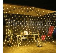 Rete luminosa 2x2 metri 144 Led - BIANCO CALDO