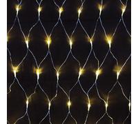 Rete luminosa a LED da 240 bianco caldo interno ed esterno cavo trasparente c...