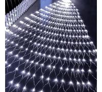 Rete Luminosa For Esterni, Impermeabile, 1,5 M, 96 LED, Tenda A Fata, Interni, Decorazioni Natalizie, Feste Di Matrimonio(Cool White,6m x 4m 700led)