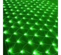 Rete Luminosa For Esterni, Impermeabile, 1,5 M, 96 LED, Tenda A Fata, Interni, Decorazioni Natalizie, Feste Di Matrimonio(Green,2m x 2m 144led)