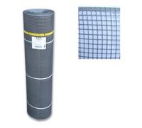 TENAX 62345502 Quadra 10 Argento 1,00 x 50 m, Rete Protettiva in Plastica per Cancelli e Recinzioni