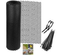 Rete metallica di pollo in plastica ABS, 40 x 500 cm, recinzione esagonale per giardinaggio, rete barriera di costruzione, artigianato telaio di pollo, rete floreale