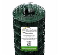 SERVICE SOLUTIONS - Rete Metallica per Recinzioni - Zincata Plastificata Elettrosaldata Rigida - Rotolo 25 Metri x Recinzioni Metalliche da Giardino (H 150 CM)