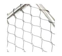 Rete Metallica in Acciaio Inox 304 - Rete Metallica Versatile per campi da Calcio, Giardini, balconi e allevamenti avicoli (25x1,8 m / 82,1x5,9 Piedi) - Rete di riempimento per ringhiere RES