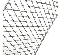 Rete metallica in acciaio inox, 5 cm, recinzione di sicurezza per balconi, scale, giardini e fattorie, rete di protezione per la sicurezza dei confini