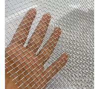Rete Metallica Inossidabile, Telaio A Rete Metallica, Panno Hardware per Voliera in Filo Metallico per Pollaio Coniglio Giardino Fruit Cage Animale, Resistente al Calore, 1x9m