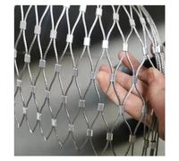 Rete metallica personalizzabile in acciaio inossidabile - Recinzione per piante rampicanti e barriera per pollame, tessuto a rete di sicurezza resistente agli urti per la protezione del balcone