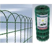 Rete Metallica Plastificata Ornamentale Recinzione 25 mt Verde H Varie Cavatorta