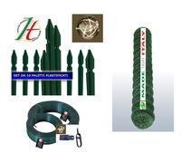 RETE METALLICA PLASTIFICATA + PALETTI + FILO PLASTIFICATO + TENDIFILO KIT CM...