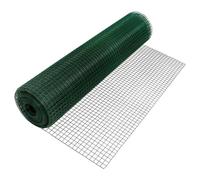 RETE METALLICA PLASTIFICATA VERDE 1X10MT MAGLIA 12,7X12,7MM RECINZIONE PROTETTIV