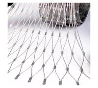 Rete metallica riutilizzabile in acciaio inossidabile 304 e cavo metallico in da 10x10 cm LGJEGD(2.5x2m)