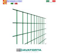Rete Metallica Zincata Plasticata Verde Per Recinzione H.100 a 200 Cm Rotolo 25M