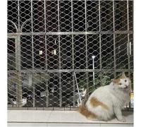 Rete Metallica Zincata Rete Flessibile in Corda di Acciaio Inossidabile, Diametro del Filo 2 Mm, Foro della Maglia 5 Cm, Rete Decorativa Flessibile, Rete di Protezion, Silver-2mm Diameter, 0.8x15m