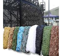 Rete Militare da Caccia Reticolato da Camuffamento Leggera Decorazione con Effetto Parasole per Feste a Thema Auto Copertine Mimetiche per Nascondersi Durante La Caccia Rete Ombra 5 * 10m Nero