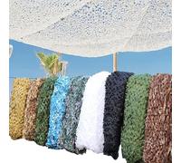 Rete Militare da Caccia Reticolato da Camuffamento Leggera Decorazione con Effetto Parasole per Feste a Thema Auto Copertine Mimetiche per Nascondersi Durante La Caccia Rete Ombra 6 * 15m Bianco