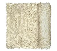Rete Mimetica Beige Rete Ombreggiante Mimetica 4x6m 3x6m 5x10m 2x4m Camouflage Net Militare, Copertura Camouflage Tela Netto Per Paesaggio Forestale, Giardino, Feste, Decorazione, Lavabile(Material:3x