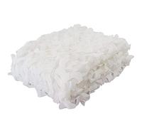 Rete Mimetica Bianca Rete Ombreggiante per Esterni Vela Ombreggiante Mimetica per La Decorazione del Partito Caccia Campeggio Giardino Balcone Patio Protezione Solare, 2X4M/6.6X13FT