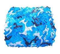 Rete Mimetica Blu Rinforzata con Occhielli - Rete Ombreggiante Traspirante per Patio, Campeggio e Allestimento Vetrine Scenografico(1.5x12.0m/5x39ft)