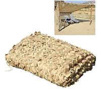 Rete Mimetica da Caccia 2x3m 2x4m 2x6m 2x8m 3x3m 3x6m 3x8m 4x6m 4x8m 5x10m Reticolato da Camuffamento Beige, Rete Mimetica Militare, per Giardino, Decorazione, Te(Size:5X8M/16.4X26.2FT)