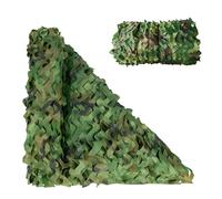 Rete mimetica da caccia nel bosco, copertura tattica rinforzata di grado militare per caccia, campeggio, ombra delle piante ed eventi, rotolo di grado militare per una copertura versatile verde (1,5 m
