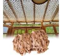 Rete Mimetica for Protezione Solare, Reti Mimetica Deserto for la Decorazione del Giardino CacciaTiro, 1.5 2 3.5 4 6 8 10 12 15 m Mimetico Copertura Militare(8×9.5 (m) / 26.2×31.2 ft)
